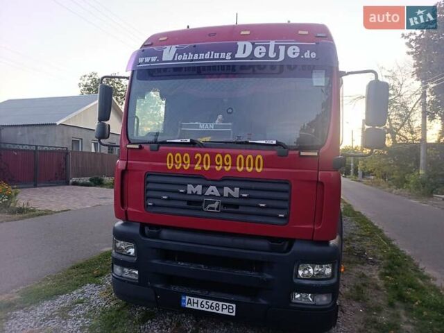 Красный МАН ТГА, объемом двигателя 10.5 л и пробегом 700 тыс. км за 39000 $, фото 7 на Automoto.ua