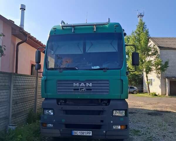 Зеленый МАН ТГА, объемом двигателя 12.82 л и пробегом 370 тыс. км за 17000 $, фото 1 на Automoto.ua