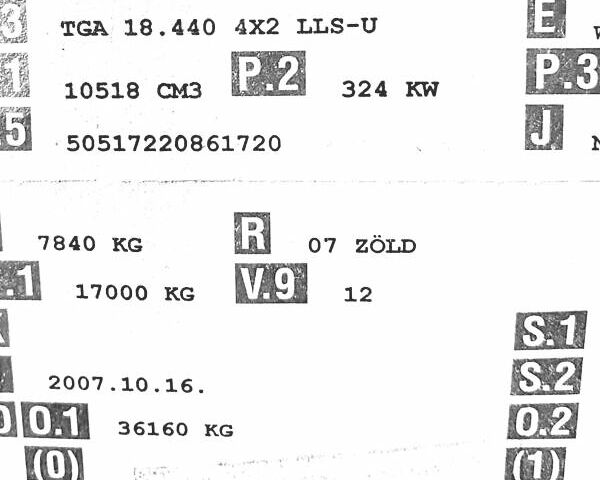 Зелений МАН TGA, об'ємом двигуна 10.52 л та пробігом 250 тис. км за 15500 $, фото 64 на Automoto.ua