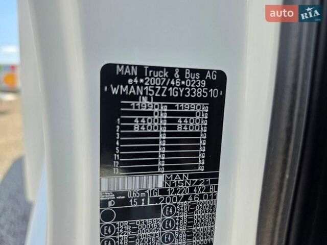Белый МАН ТГЛ, объемом двигателя 4.6 л и пробегом 443 тыс. км за 39500 $, фото 25 на Automoto.ua