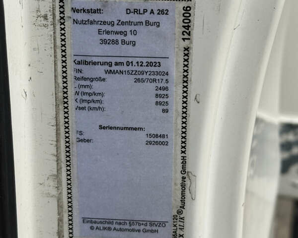 Белый МАН ТГЛ, объемом двигателя 4.58 л и пробегом 700 тыс. км за 25000 $, фото 9 на Automoto.ua