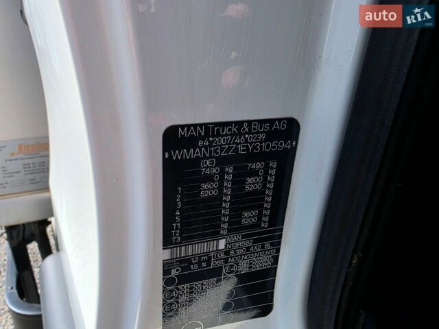 Белый МАН ТГЛ, объемом двигателя 4.6 л и пробегом 264 тыс. км за 31500 $, фото 9 на Automoto.ua