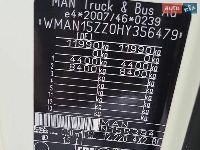 Білий МАН TGL, об'ємом двигуна 4.58 л та пробігом 815 тис. км за 42000 $, фото 18 на Automoto.ua