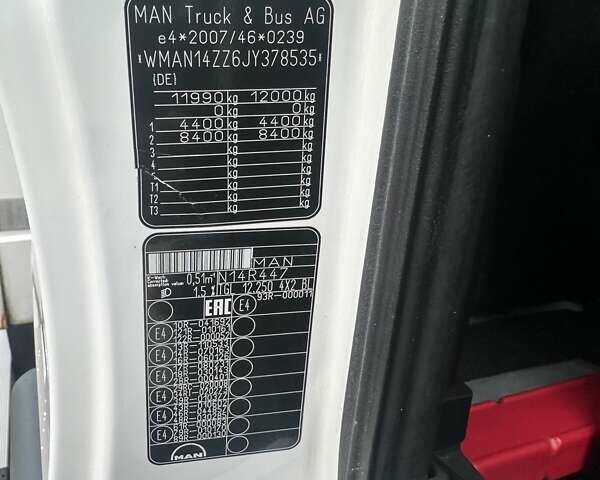 Белый МАН ТГЛ, объемом двигателя 6.8 л и пробегом 265 тыс. км за 45800 $, фото 22 на Automoto.ua