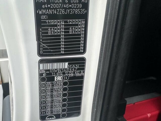 Белый МАН ТГЛ, объемом двигателя 6.8 л и пробегом 265 тыс. км за 45800 $, фото 22 на Automoto.ua