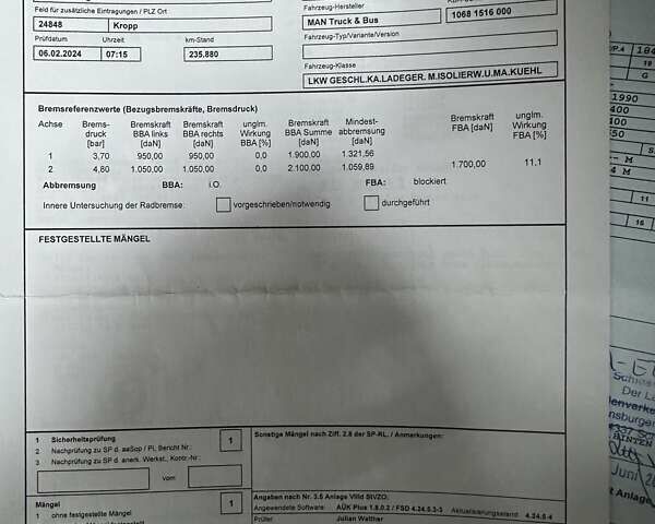 Белый МАН ТГЛ, объемом двигателя 6.8 л и пробегом 265 тыс. км за 45800 $, фото 39 на Automoto.ua