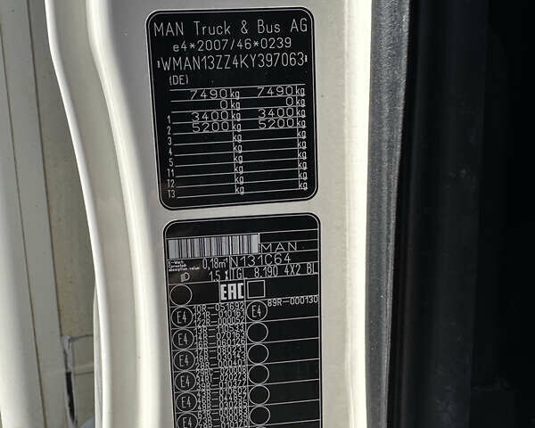 МАН ТГЛ, объемом двигателя 4.6 л и пробегом 390 тыс. км за 33200 $, фото 31 на Automoto.ua