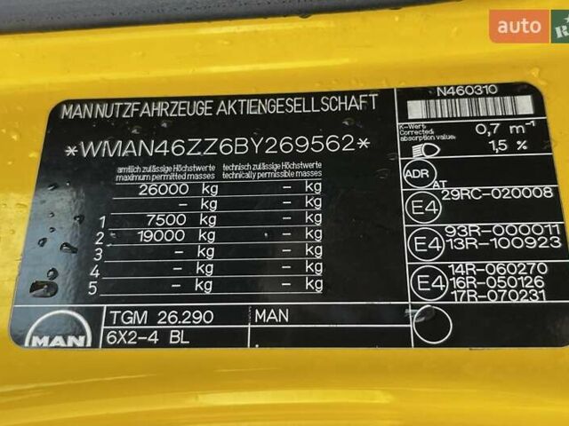 Желтый МАН ТГМ, объемом двигателя 6.87 л и пробегом 229 тыс. км за 55119 $, фото 13 на Automoto.ua