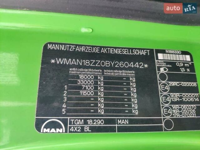 Зелений МАН TGM, об'ємом двигуна 6.9 л та пробігом 399 тис. км за 35700 $, фото 9 на Automoto.ua