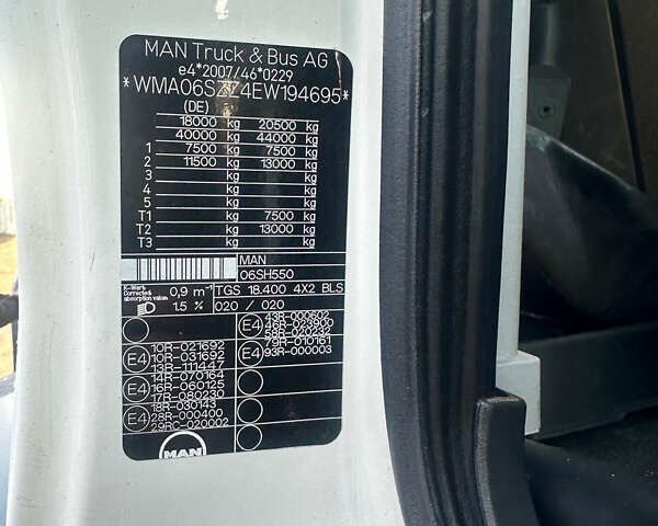 Білий МАН ТГС 18.400, об'ємом двигуна 10.5 л та пробігом 411 тис. км за 23894 $, фото 5 на Automoto.ua