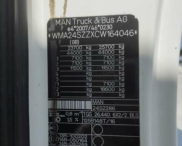 Белый МАН ТГС, объемом двигателя 12.42 л и пробегом 7 тыс. км за 10500 $, фото 11 на Automoto.ua
