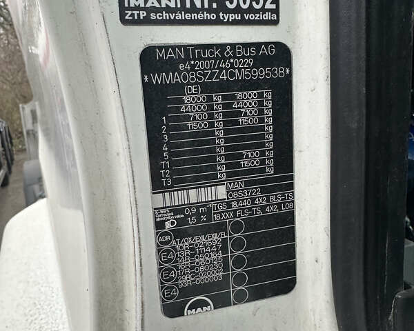 Білий МАН TGS, об'ємом двигуна 10.52 л та пробігом 893 тис. км за 19000 $, фото 11 на Automoto.ua