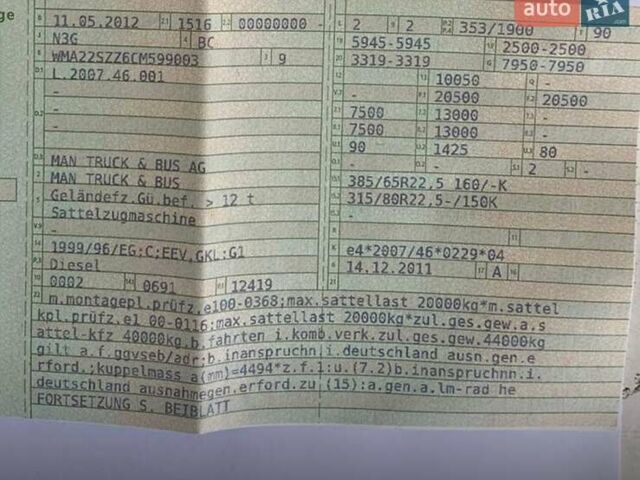 МАН ТГС, объемом двигателя 0 л и пробегом 337 тыс. км за 38666 $, фото 8 на Automoto.ua