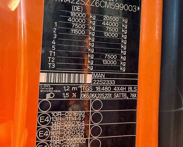 МАН ТГС, объемом двигателя 0 л и пробегом 337 тыс. км за 38666 $, фото 1 на Automoto.ua