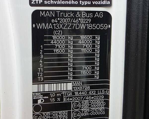 Білий МАН ТГХ 18.440, об'ємом двигуна 10.5 л та пробігом 1 тис. км за 14500 $, фото 14 на Automoto.ua