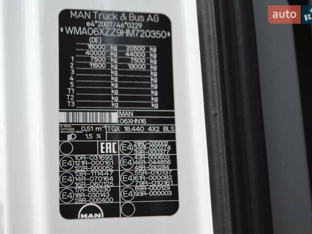 Белый МАН ТГХ 18.440, объемом двигателя 12.5 л и пробегом 1 тыс. км за 20994 $, фото 43 на Automoto.ua