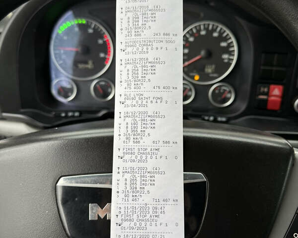 МАН ТГХ 18.440, объемом двигателя 12.8 л и пробегом 720 тыс. км за 25000 $, фото 20 на Automoto.ua