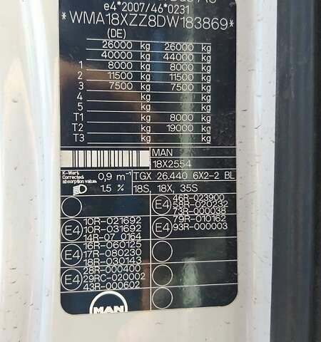 Белый МАН ТГКС, объемом двигателя 10.52 л и пробегом 450 тыс. км за 80000 $, фото 23 на Automoto.ua