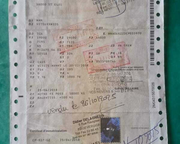 Белый МАН ТГКС, объемом двигателя 0 л и пробегом 671 тыс. км за 21900 $, фото 6 на Automoto.ua