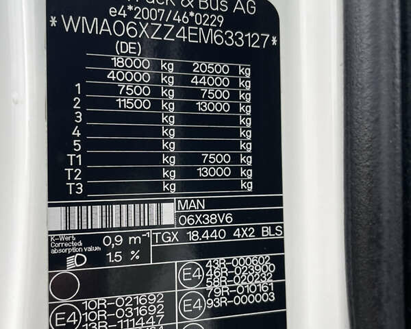 Белый МАН ТГКС, объемом двигателя 10.5 л и пробегом 465 тыс. км за 25000 $, фото 17 на Automoto.ua