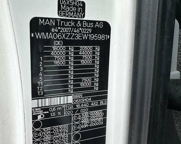Белый МАН ТГКС, объемом двигателя 12.42 л и пробегом 999 тыс. км за 15600 $, фото 15 на Automoto.ua