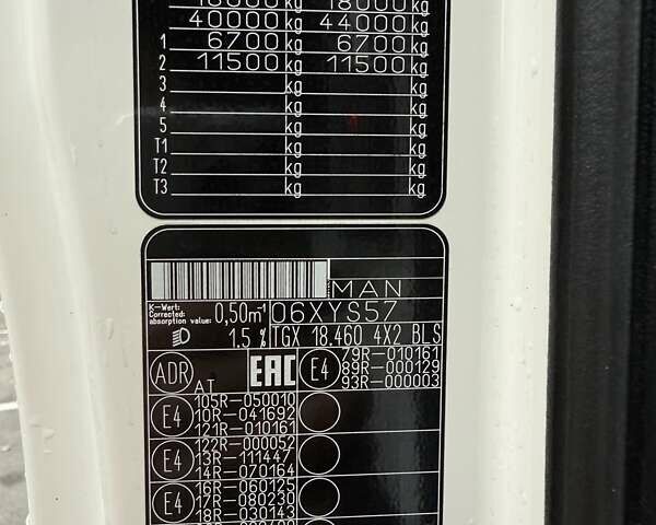 Белый МАН ТГКС, объемом двигателя 12.42 л и пробегом 760 тыс. км за 29800 $, фото 14 на Automoto.ua