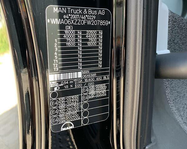 Чорний МАН ТГКС, об'ємом двигуна 12 л та пробігом 380 тис. км за 49900 $, фото 63 на Automoto.ua