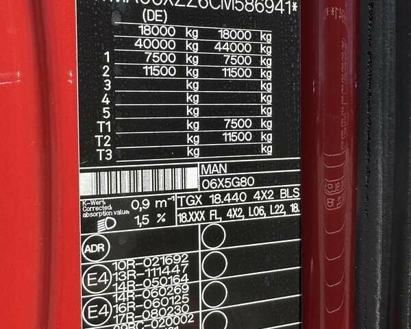 Червоний МАН ТГКС, об'ємом двигуна 10.5 л та пробігом 815 тис. км за 23000 $, фото 41 на Automoto.ua