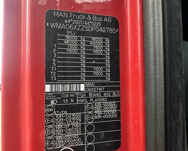 Красный МАН ТГКС, объемом двигателя 0 л и пробегом 1 тыс. км за 17500 $, фото 15 на Automoto.ua