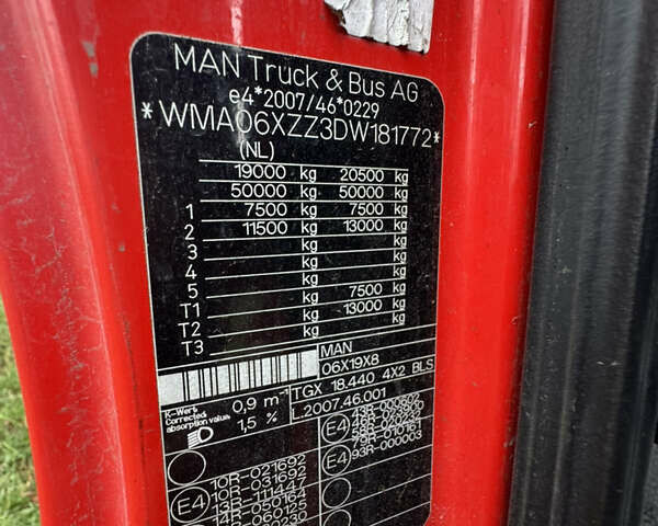 Красный МАН ТГКС, объемом двигателя 10.52 л и пробегом 900 тыс. км за 12000 $, фото 8 на Automoto.ua