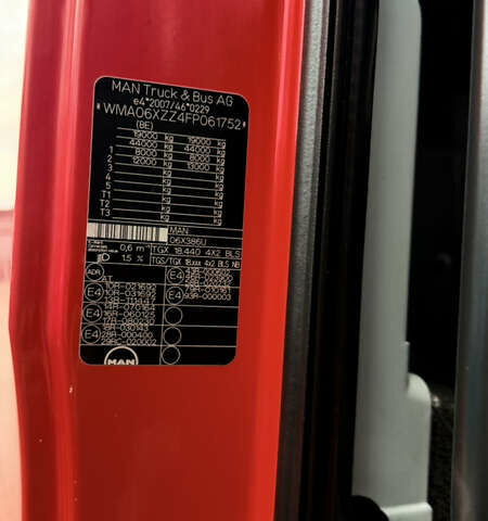 Красный МАН ТГКС, объемом двигателя 12.42 л и пробегом 980 тыс. км за 20000 $, фото 5 на Automoto.ua