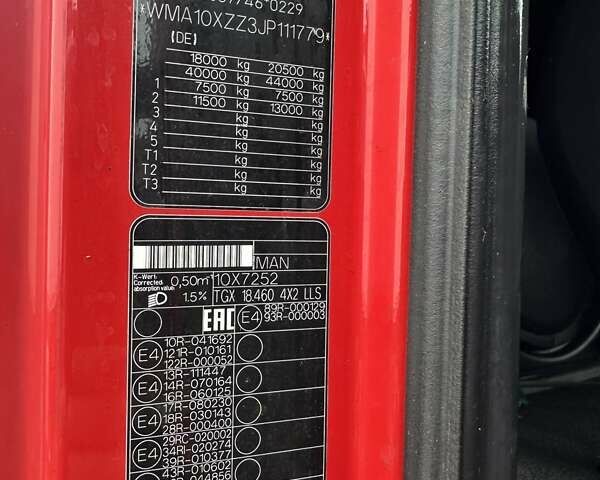 Червоний МАН ТГКС, об'ємом двигуна 12.42 л та пробігом 890 тис. км за 24900 $, фото 20 на Automoto.ua