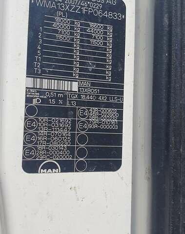 МАН ТГКС, объемом двигателя 12.4 л и пробегом 911 тыс. км за 17000 $, фото 11 на Automoto.ua