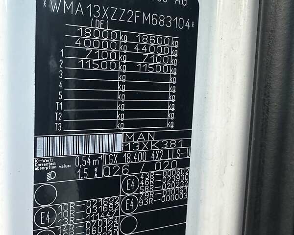 МАН ТГКС, объемом двигателя 12.5 л и пробегом 397 тыс. км за 25900 $, фото 16 на Automoto.ua