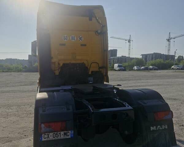 Желтый МАН ТГКС, объемом двигателя 12.8 л и пробегом 817 тыс. км за 26400 $, фото 9 на Automoto.ua