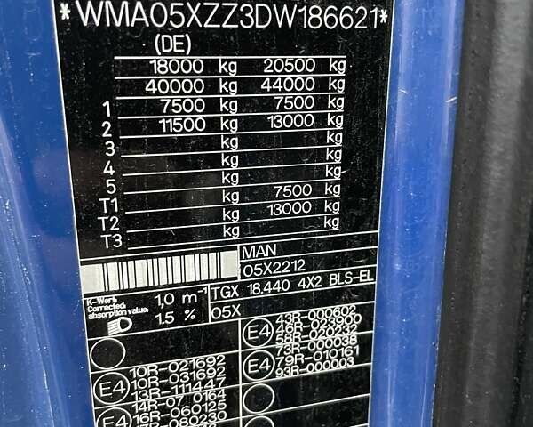 Синий МАН ТГКС, объемом двигателя 10.52 л и пробегом 1 тыс. км за 14999 $, фото 19 на Automoto.ua