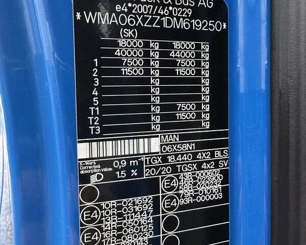 Синий МАН ТГКС, объемом двигателя 10.5 л и пробегом 673 тыс. км за 22000 $, фото 43 на Automoto.ua