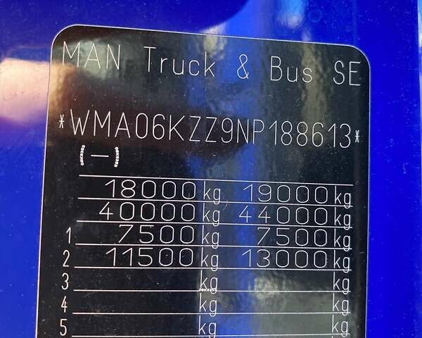 Синий МАН ТГКС, объемом двигателя 10.52 л и пробегом 265 тыс. км за 76170 $, фото 15 на Automoto.ua