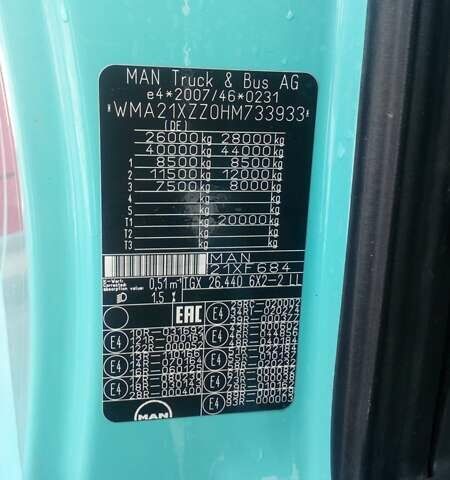 Зеленый МАН ТГКС, объемом двигателя 12.42 л и пробегом 700 тыс. км за 45900 $, фото 8 на Automoto.ua