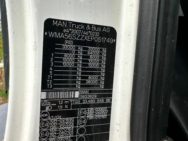 Белый МАН  33.480, объемом двигателя 12.42 л и пробегом 195 тыс. км за 81024 $, фото 2 на Automoto.ua