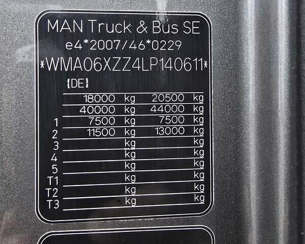 Серый МАН TGX 18.510, объемом двигателя 12.4 л и пробегом 576 тыс. км за 39623 $, фото 37 на Automoto.ua