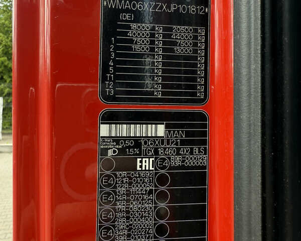 Красный МАН TGX 18.460, объемом двигателя 12.82 л и пробегом 730 тыс. км за 29186 $, фото 4 на Automoto.ua