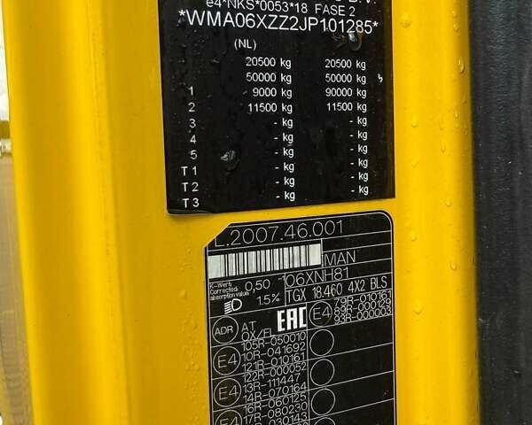 Желтый МАН TGX 18.460, объемом двигателя 0 л и пробегом 504 тыс. км за 25393 $, фото 8 на Automoto.ua