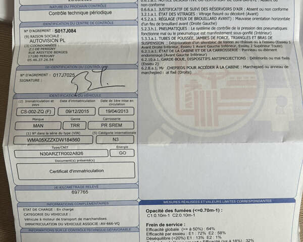 МАН TGX 18.480, объемом двигателя 12.82 л и пробегом 718 тыс. км за 26500 $, фото 29 на Automoto.ua