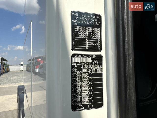 Белый МАН TGX 18.500, объемом двигателя 12.8 л и пробегом 613 тыс. км за 35319 $, фото 80 на Automoto.ua