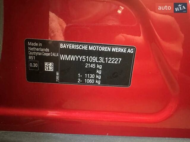 Красный Мини Кантримен, объемом двигателя 2 л и пробегом 83 тыс. км за 22950 $, фото 86 на Automoto.ua