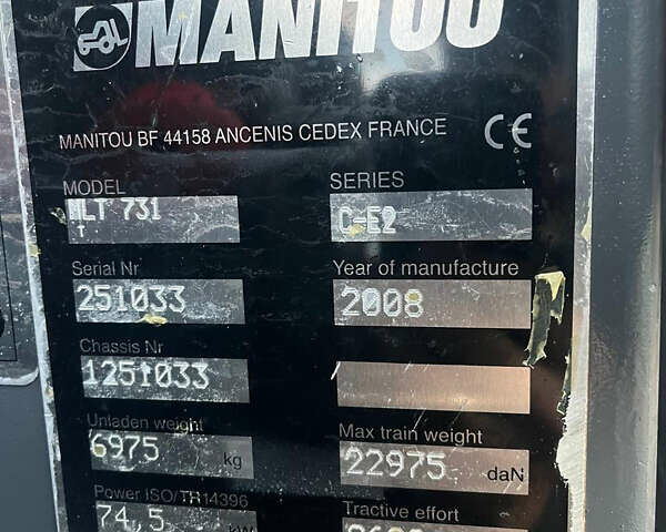 Маниту MLT 731T, объемом двигателя 0 л и пробегом 0 тыс. км за 26900 $, фото 15 на Automoto.ua