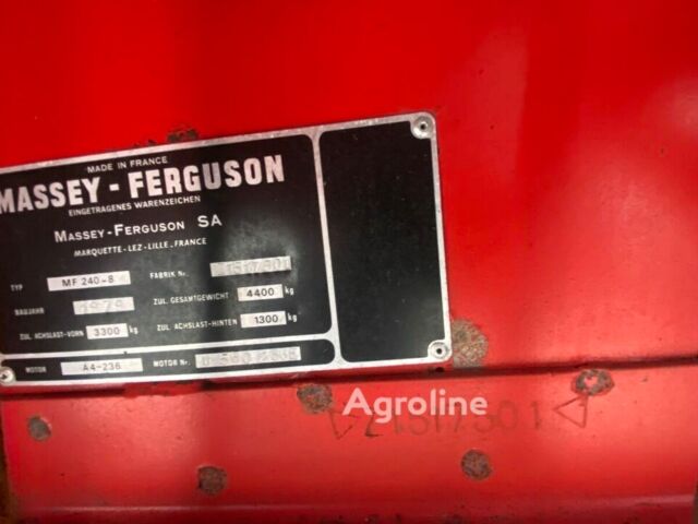 Красный Массей Фергюсон 240, объемом двигателя 0 л и пробегом 0 тыс. км за 15688 $, фото 18 на Automoto.ua