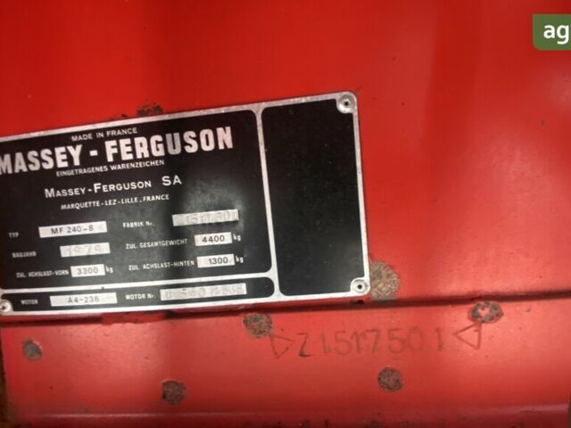 Массей Фергюсон 240, объемом двигателя 0 л и пробегом 0 тыс. км за 13500 $, фото 18 на Automoto.ua