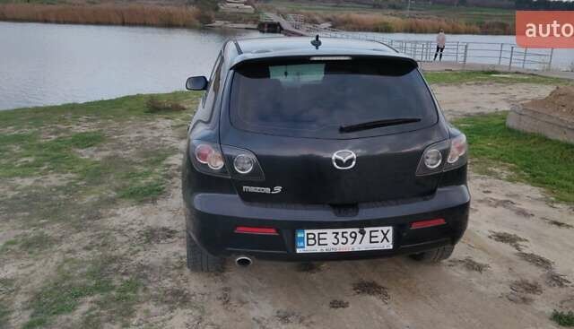 Черный Мазда 3, объемом двигателя 1.6 л и пробегом 193 тыс. км за 5000 $, фото 2 на Automoto.ua